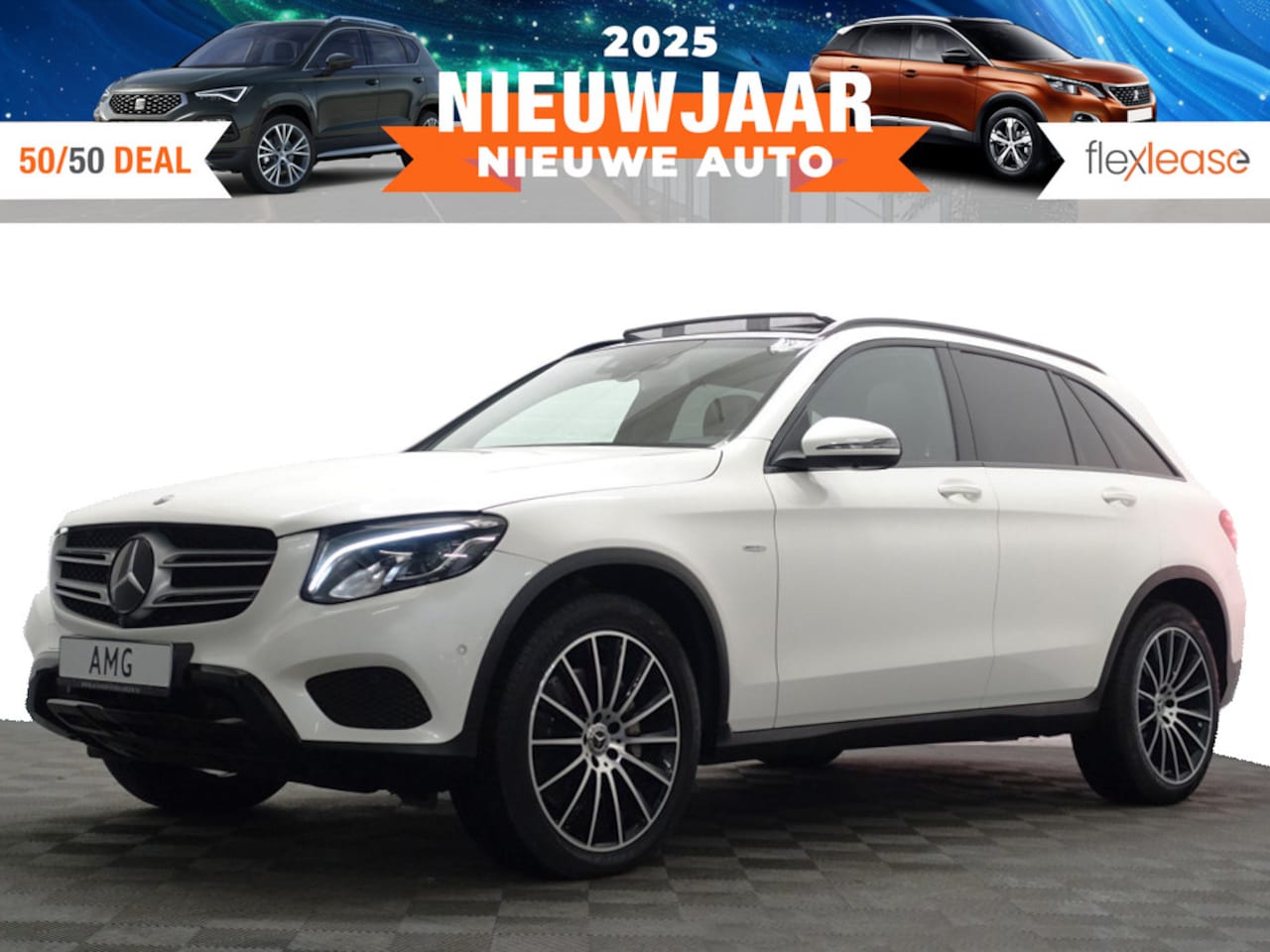 Mercedes-Benz GLC-klasse - 250D 4MATIC AMG Night Edition Aut- Panodak, Memory, Sfeerverlichting, 360 Camera, Lane Ass - AutoWereld.nl