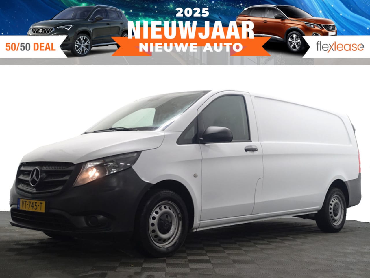 Mercedes-Benz Vito - 109 CDI Functional Extra Lang L3H1 - Navi, Cruise, Airco, Grijs Kenteken - AutoWereld.nl