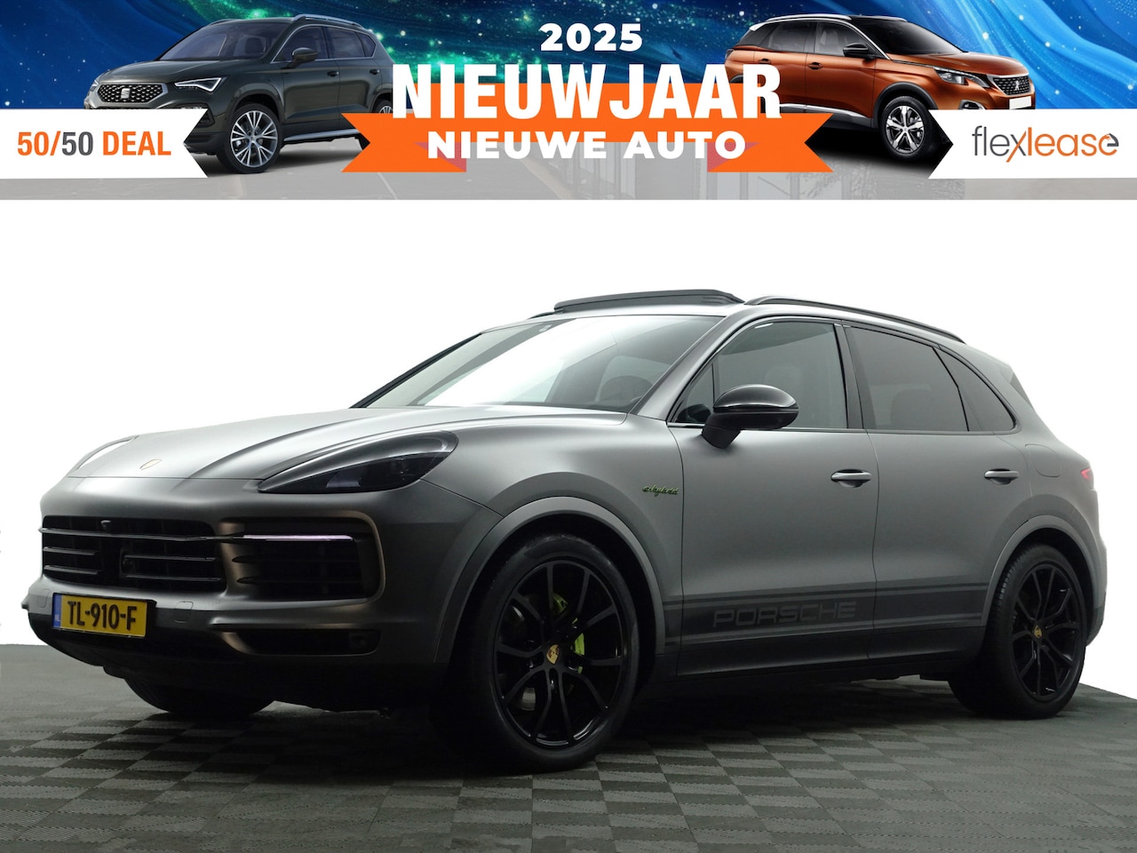 Porsche Cayenne - 3.0 E-Hybrid Sport Design Aut- Panoramadak, Sport Chrono, Carbon, Bose Audio, 360 Camera, - AutoWereld.nl