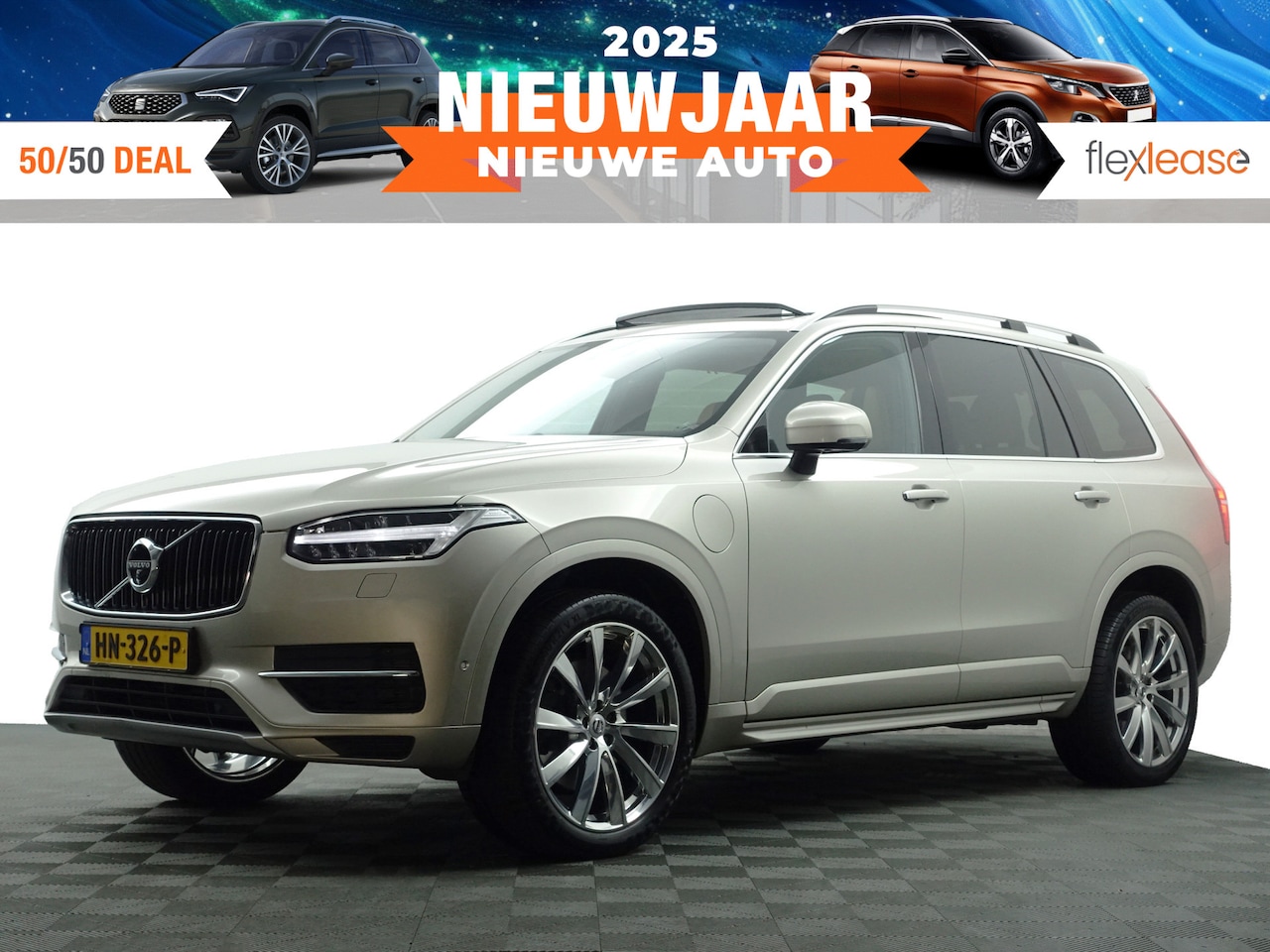 Volvo XC90 - 2.0 T8 Twin Engine AWD Inscription Aut- 7 Pers, Panodak, Bowers Wilkins, Stuur/Stoelverwar - AutoWereld.nl