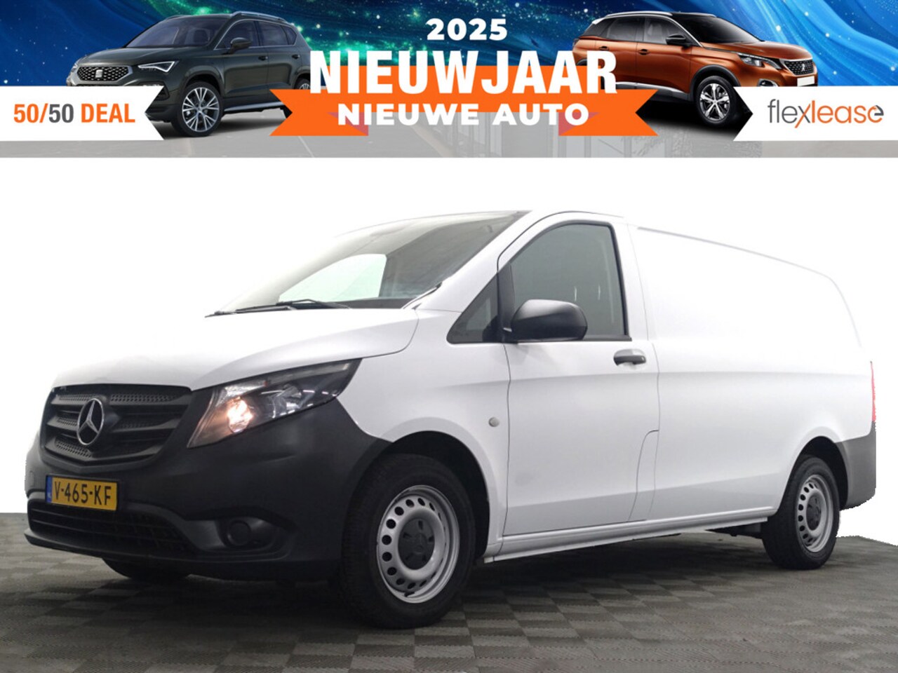 Mercedes-Benz Vito - 111 CDI Euro 6 Lang L2 - Navi, Airco, Elek Pakket, Inrichting, Trekhaak, Grijs Kenteken - AutoWereld.nl