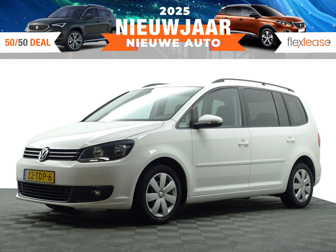 Volkswagen Touran - 1.2 TSI Comfortline BlueMotion- 7 Pers, Park Assist, Clima, Cruise, Trekhaak, Privacy Glas - AutoWereld.nl