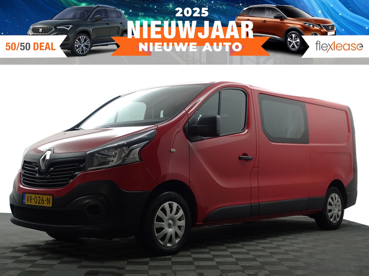 Renault Trafic - 1.6 dCi T29 L2 Comfort- Dubbele Cabine, 6 Pers, Park Assist, Cruise, Clima, Comfort Interi - AutoWereld.nl