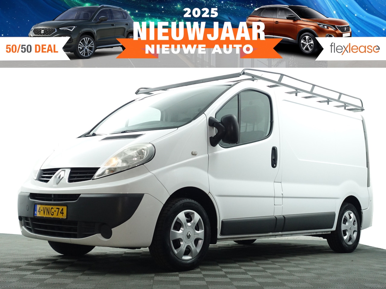 Renault Trafic - 2.0 dCi T29 L1 Aut- 3 Pers, Imperiaal, Navi, Park Assist, Cruise, Clima, Grijs Kenteken - AutoWereld.nl