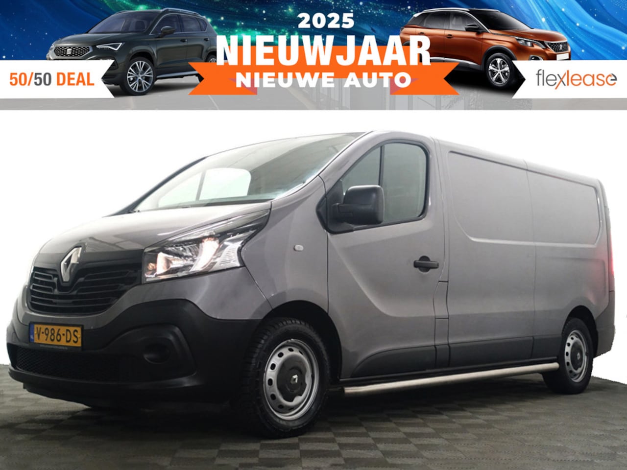 Renault Trafic - 1.6 dCi Euro 6 T29 L2H1 Luxe- Full map Navi, Cruise, Mf Stuur, Airco, Grijs Kenteken - AutoWereld.nl