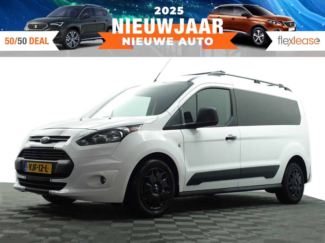 Ford Transit Connect - 1.5 TDCI Euro 6 L2 Sportline- 3 pers, Stoelverwarming, Inrichting, Cruise, Clima - AutoWereld.nl