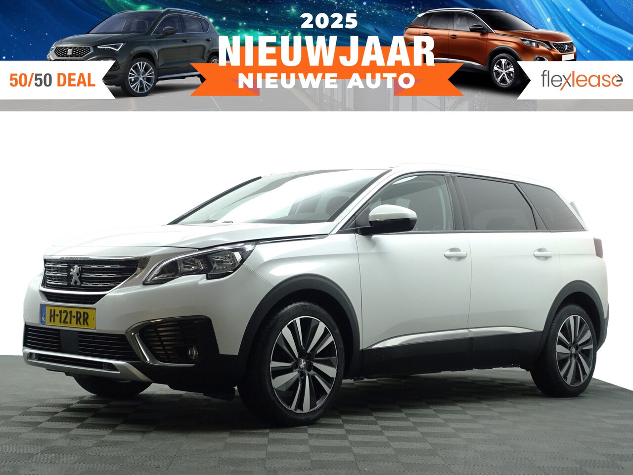 Peugeot 5008 - 1.2 PureTech GT Line Aut- 7 Pers, CarPlay, Sfeerverlichting, Xenon Led, Ada Cruise, Keyles - AutoWereld.nl