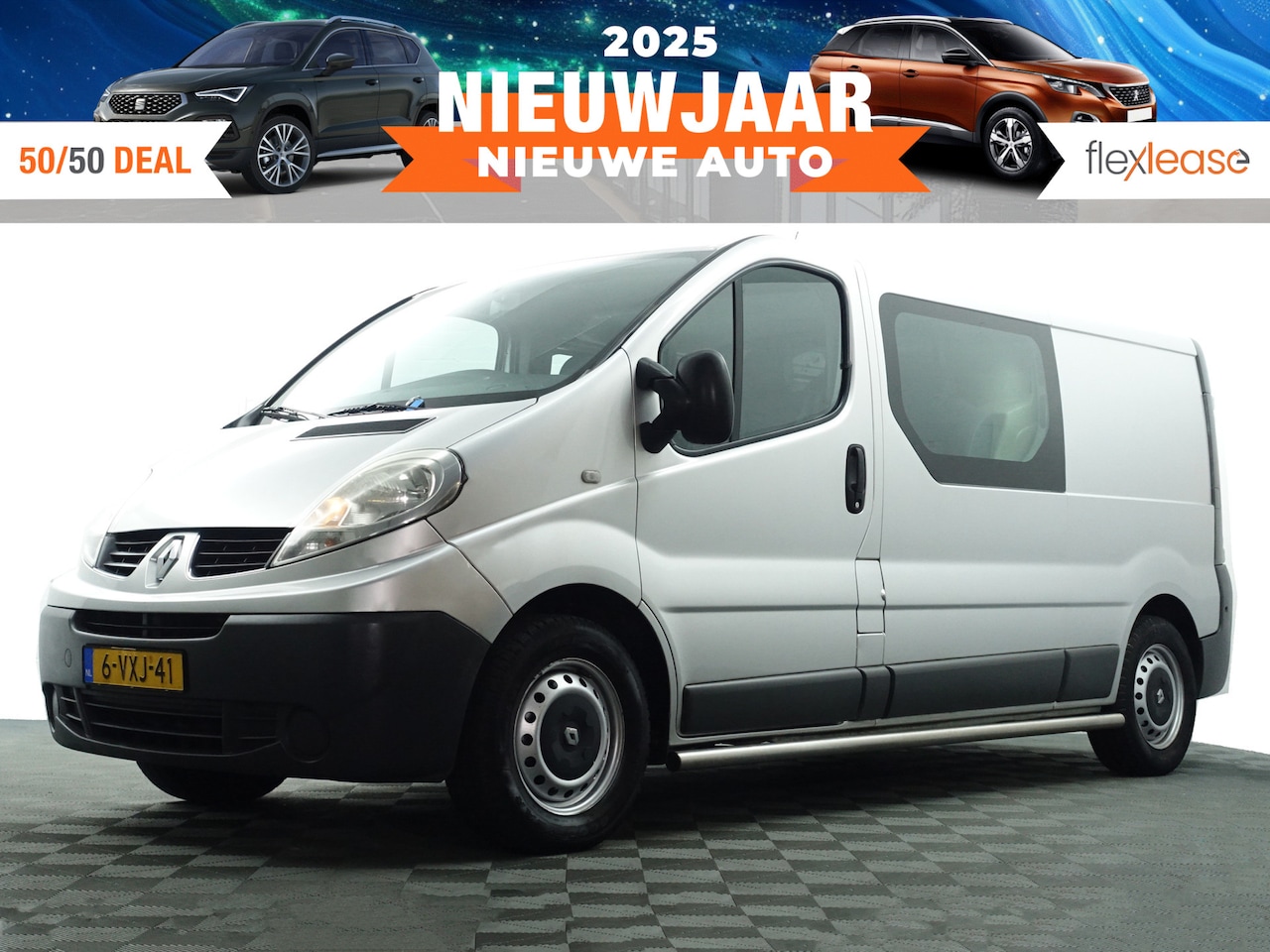 Renault Trafic - 2.0 dCi T29 L2 Dynamic- Dubbele Cabine, 6 Pers, Navi, Park Assist, Clima, NAP 158DKM - AutoWereld.nl