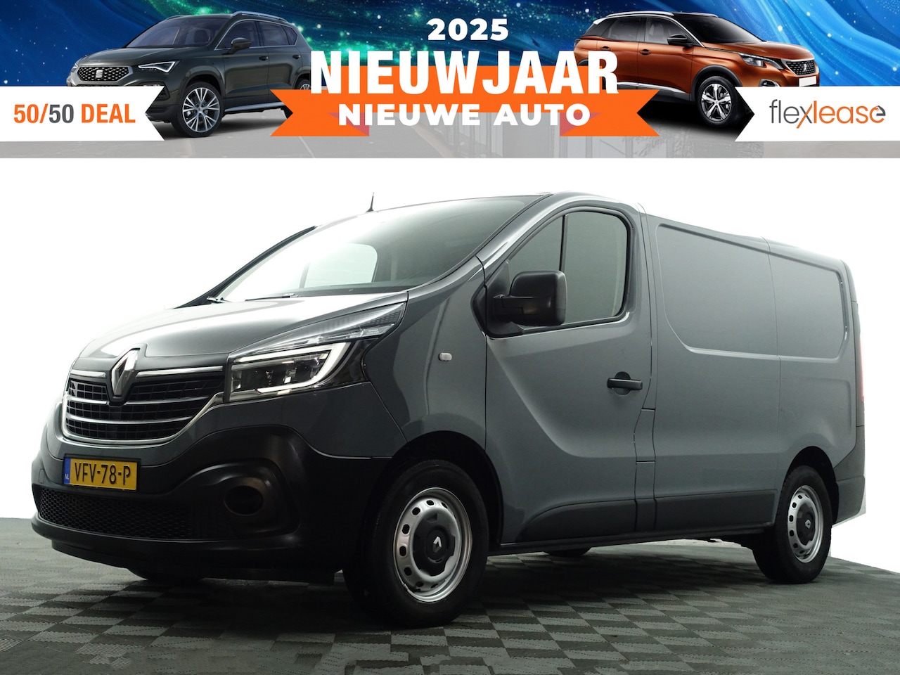 Renault Trafic - 1.6 dCi Euro 6 L1 phase 2 Comfort- 3 Pers, Park Assist, Xenon Led, Cruise, Clima, Grijs Ke - AutoWereld.nl