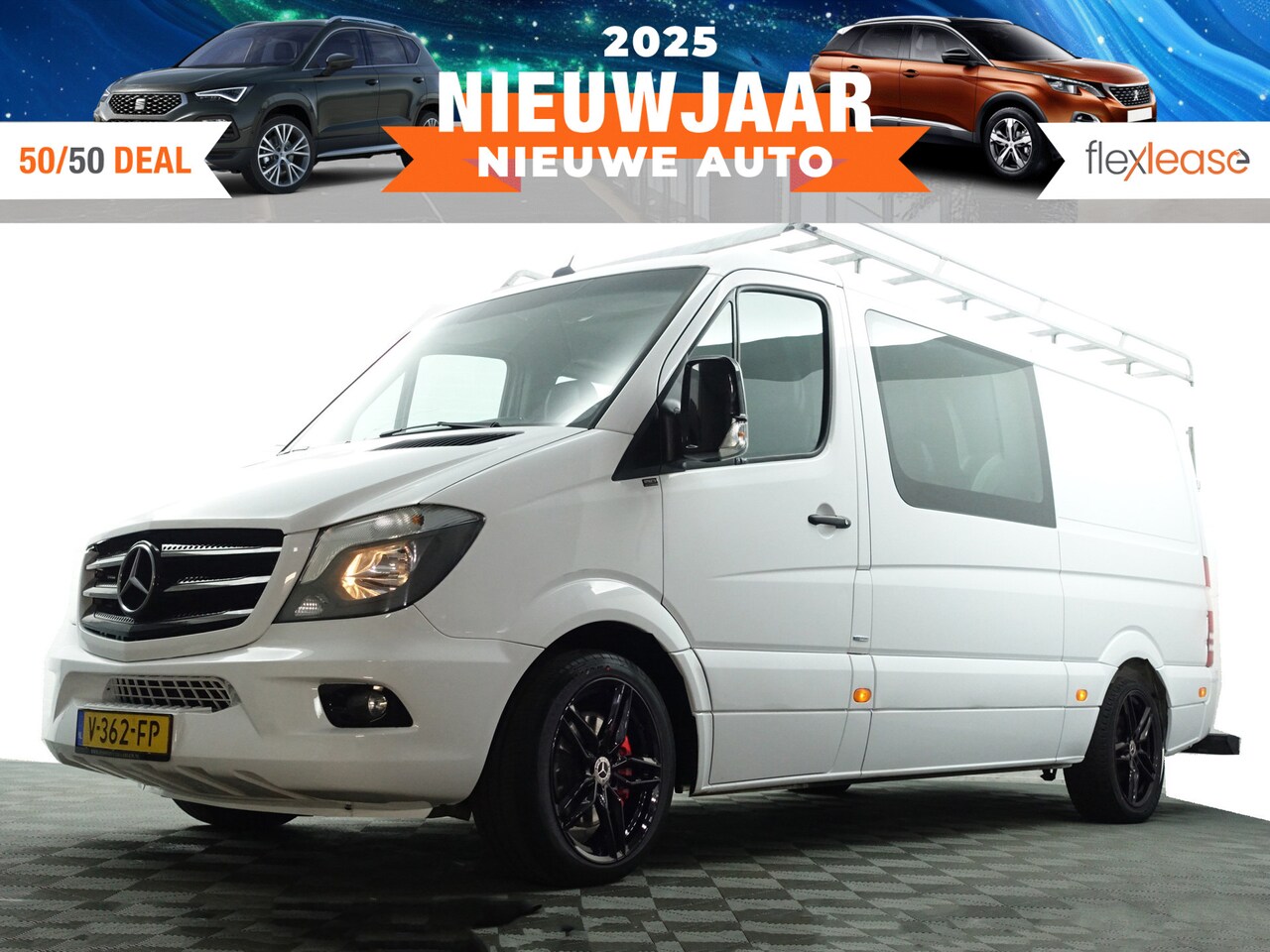 Mercedes-Benz Sprinter - 316 2.2 CDI 366 HD Ambition Aut- Dubbele Cabine, 5/6 Pers, Designo Leder, Camera, Navi, Cl - AutoWereld.nl