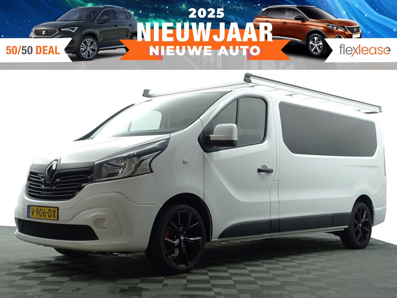 Renault Trafic - 1.6 dCi Euro 6 T29 L2 Luxe- Imperiaal, 3 Pers, Park Assist, Cruise, Clima, Trekhaak - AutoWereld.nl