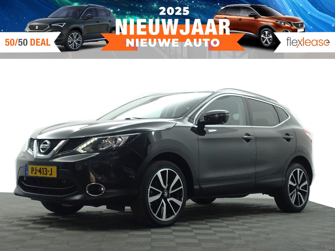 Nissan Qashqai - 1.2 Tekna- Panodak, Leder Interieur, 360 Camera, Lane Assist, Sfeerverlichting, Park Assis - AutoWereld.nl