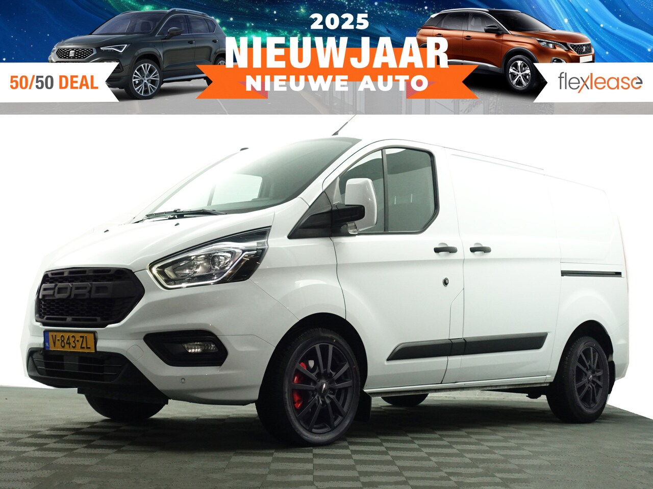 Ford Transit Custom - 320 2.0 TDCI Euro 6 Sportline Aut- 3 Pers, 2x Schuifdeur, Xenon led, CarPlay, Park Assist, - AutoWereld.nl