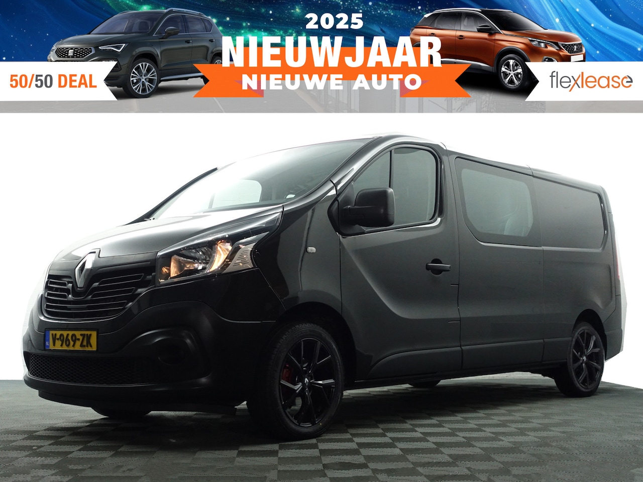 Renault Trafic - 1.6 dCi Euro 6 T29 L2 Luxe- Dubbele Cabine, 6 Pers, Clima, Cruise, Park Assist - AutoWereld.nl