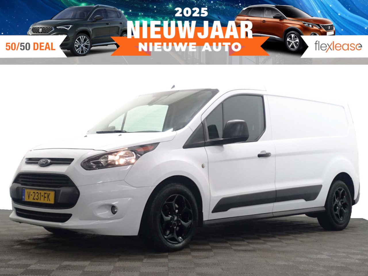 Ford Transit Connect - 1.5 TDCI Euro 6 L2 Trend HP Automaat- Navi, Camera, Cruise, 3 Pers, Grijs Kenteken - AutoWereld.nl