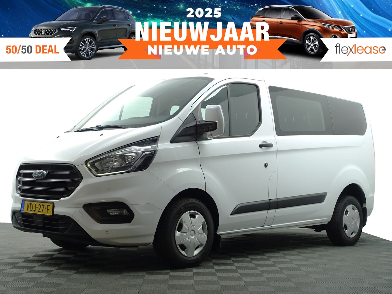 Ford Transit Custom - 280 2.0 TDCI Euro 6 Limited- Dubbele Cabine, 5/6 Pers, Led, Stoelverwarming, Park Assist, - AutoWereld.nl