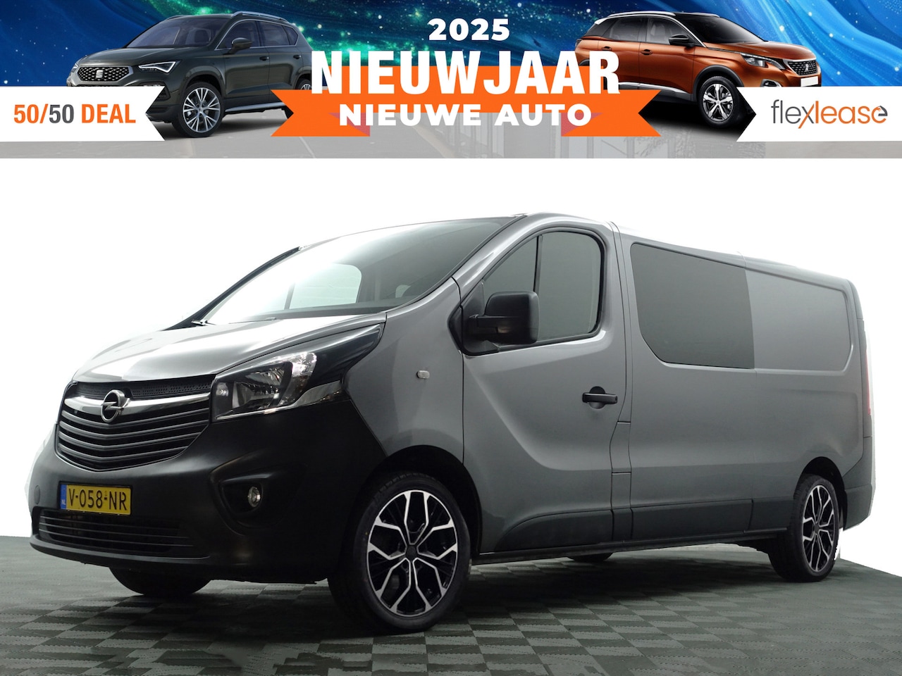 Opel Vivaro - 1.6 CDTI Euro 6 L2H1 Edition- Dubbele Cabine, 6 Pers, Navi, Cruise, Clima, Led - AutoWereld.nl