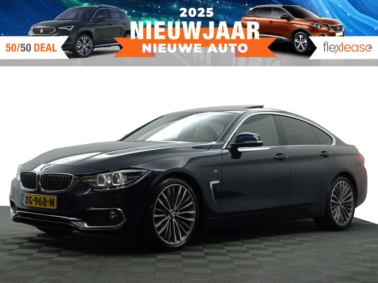 BMW 4-serie Gran Coupé - 420i M Sport Individual Aut- Schuifdak, Standkachel, Harman Kardon, Sfeerverlichting, Virt - AutoWereld.nl