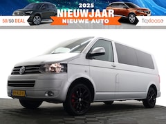 Volkswagen Transporter - 2.0 TDI L2 Highline+ Dubbele Cabine, 5 Pers, Design Leder, Park Assist, Navi, Trekhaak