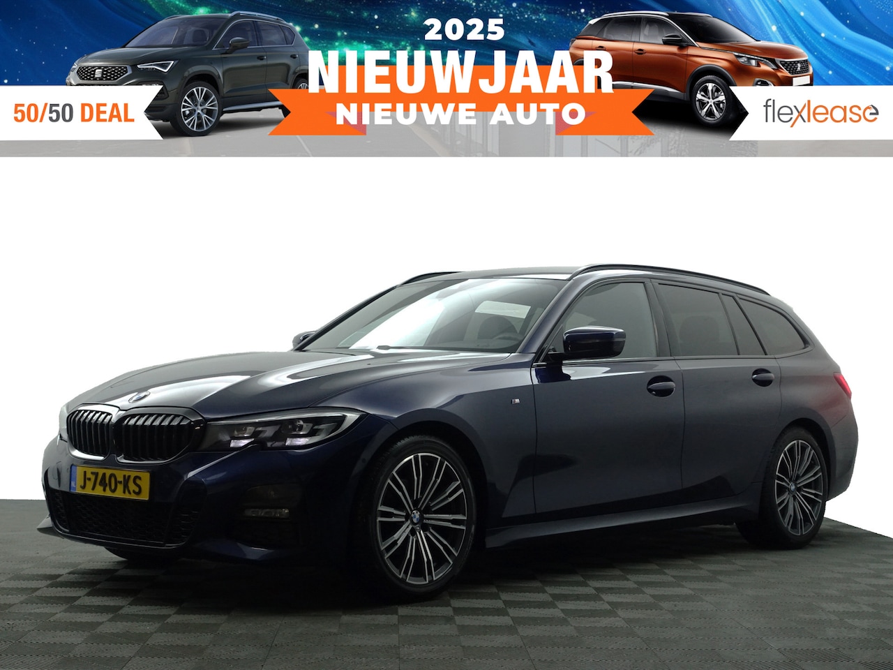 BMW 3-serie Touring - 318i M Sport Aut- Sport Interieur, Carplay, Standkachel, Sfeerverlichting, Keyless, Ada Cr - AutoWereld.nl