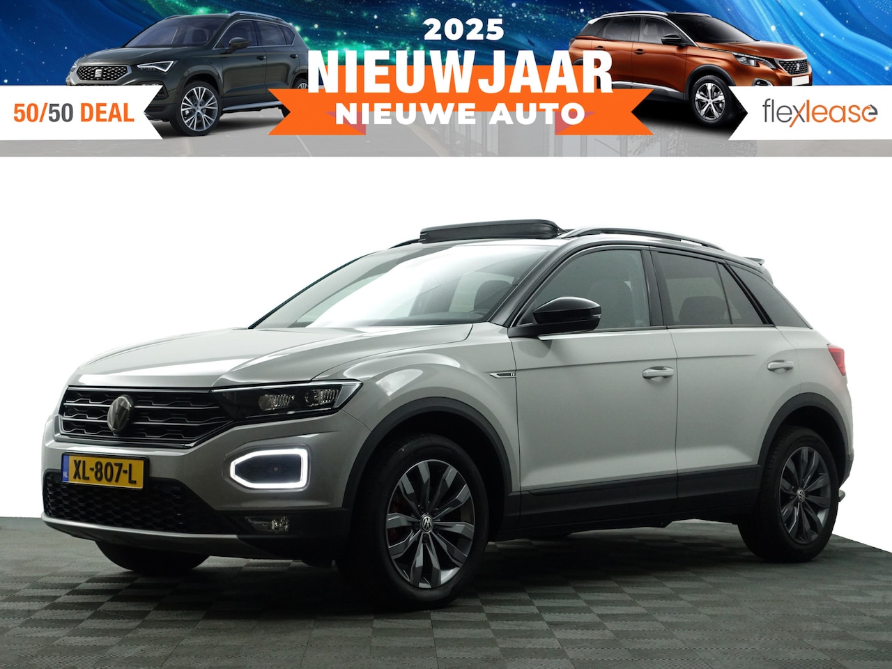 Volkswagen T-Roc - 1.5 TSI R Line+ Maxton Aut- Panoramadak, Two Tone, Carplay, Virtual Cockpit, Xenon Led Mat - AutoWereld.nl