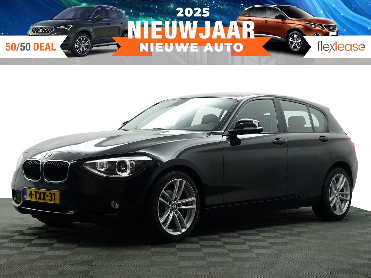 BMW 1-serie - 116i High Executive Aut- Xenon Led, Park Assist, Dynamic Select, Navi, Clima, Cruise - AutoWereld.nl