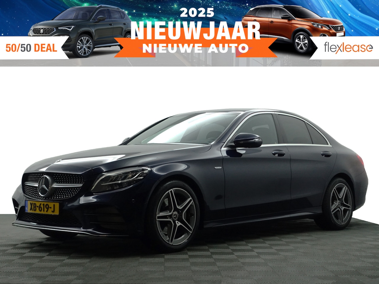 Mercedes-Benz C-klasse - 180 AMG Prestige Aut- Virtual Cockpit, 360 Camera, Sfeerverlichting, Keyless, Xenon Led, S - AutoWereld.nl