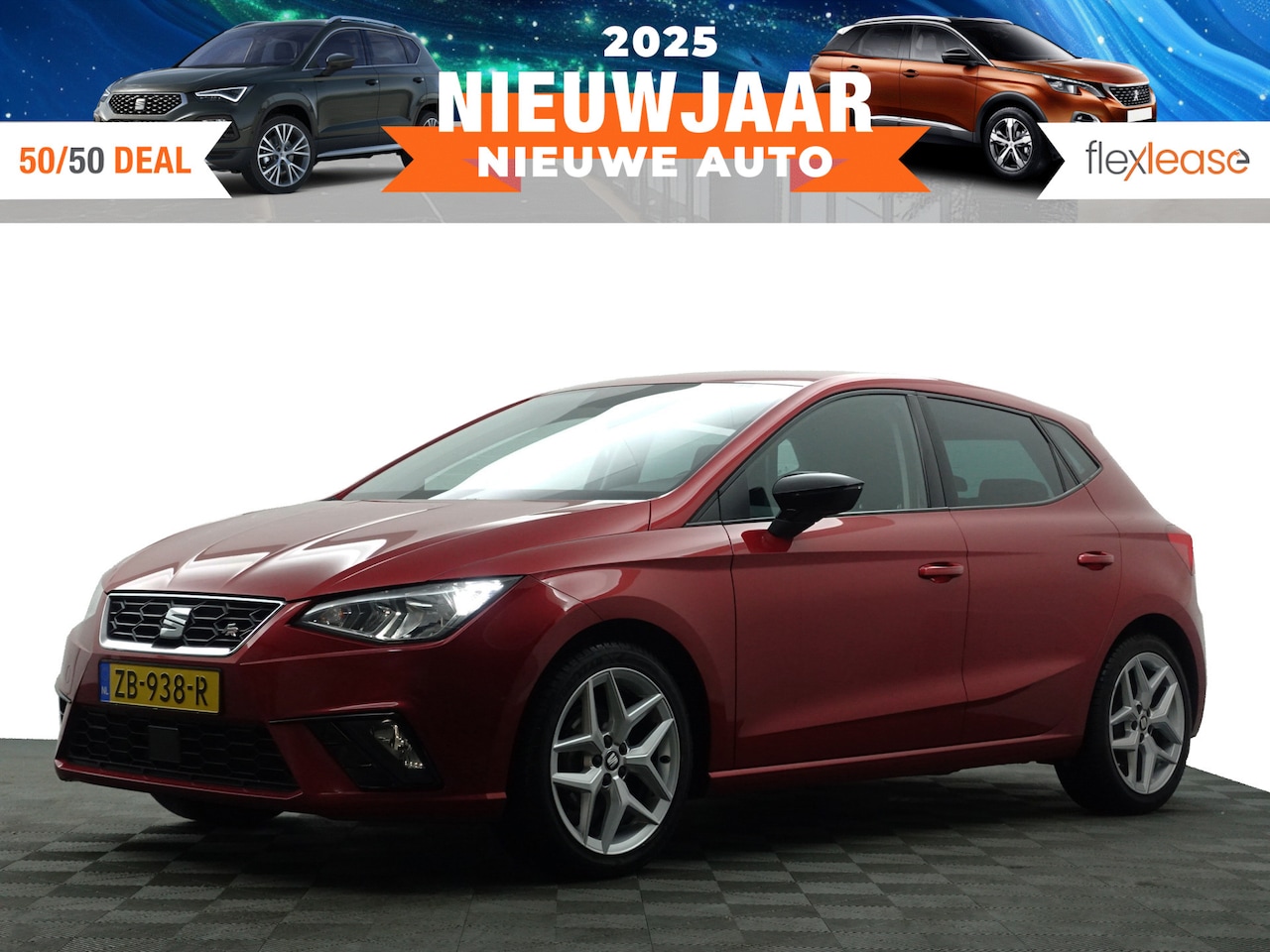 Seat Ibiza - 1.0 TSI FR Sport- CarPlay, Dynamic Select, Sfeerverlichting, Front Assist, Led, Clima - AutoWereld.nl