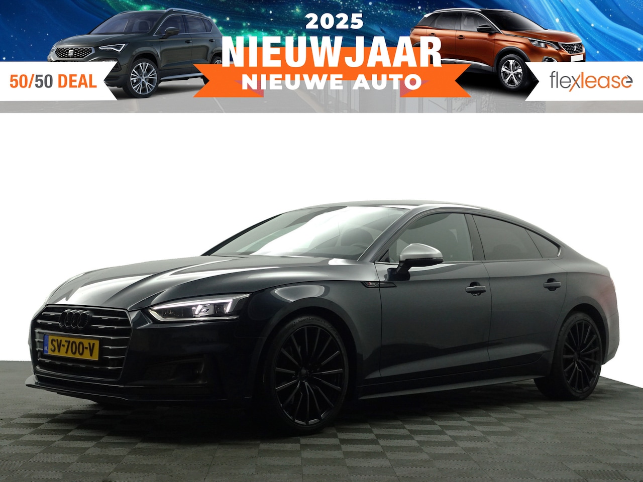 Audi A5 Sportback - 2.0 TFSI S Line Black Optic Aut- Memory Seats, Ada Cruise, Dynamic Select, Keyless, Camera - AutoWereld.nl