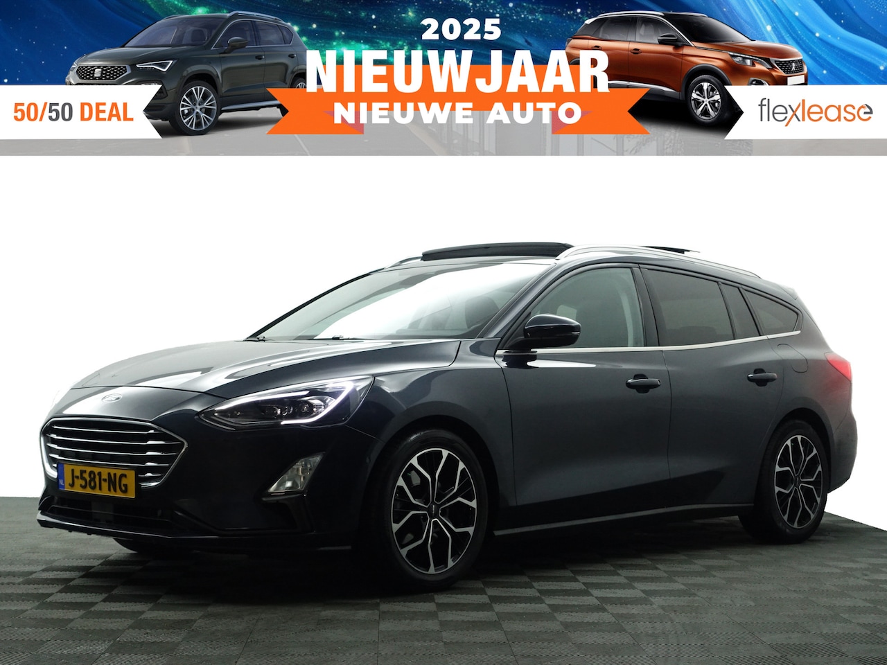 Ford Focus Wagon - 1.0 EcoBoost Hybrid Titanium X Business- Panoramadak, Bang Olufsen, Xenon Led, Virtual Coc - AutoWereld.nl