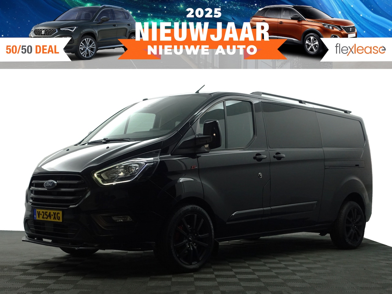 Ford Transit Custom - 300 2.0 TDCI L2 ST Line Aut- Dubbele Cabine, 5/6 Pers, 2x Schuifdeur, CarPlay, Led, Camera - AutoWereld.nl