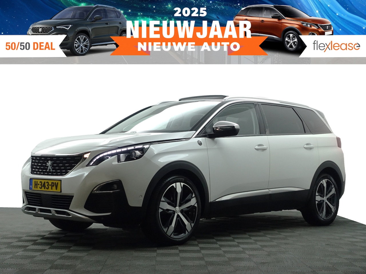 Peugeot 5008 - 1.2 PureTech Crossway Aut- 7 Pers, Panodak, 360 Camera, Focal Audio, Dynamic Select, Sfeer - AutoWereld.nl