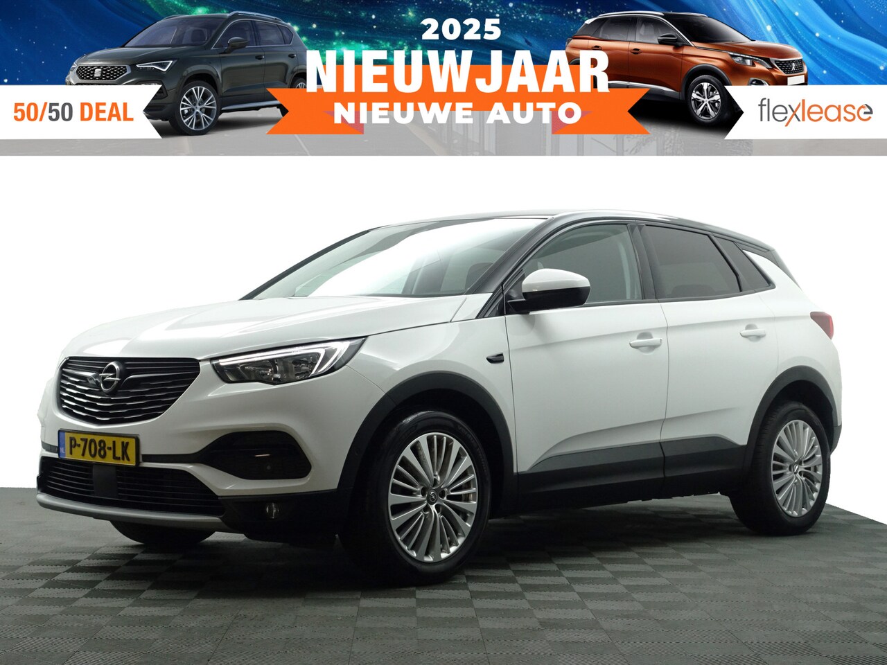 Opel Grandland X - 1.2 Turbo Ultimate Aut- Two Tone, Carplay, Park Assist, Lane Assist, Sfeerverlichting, Led - AutoWereld.nl