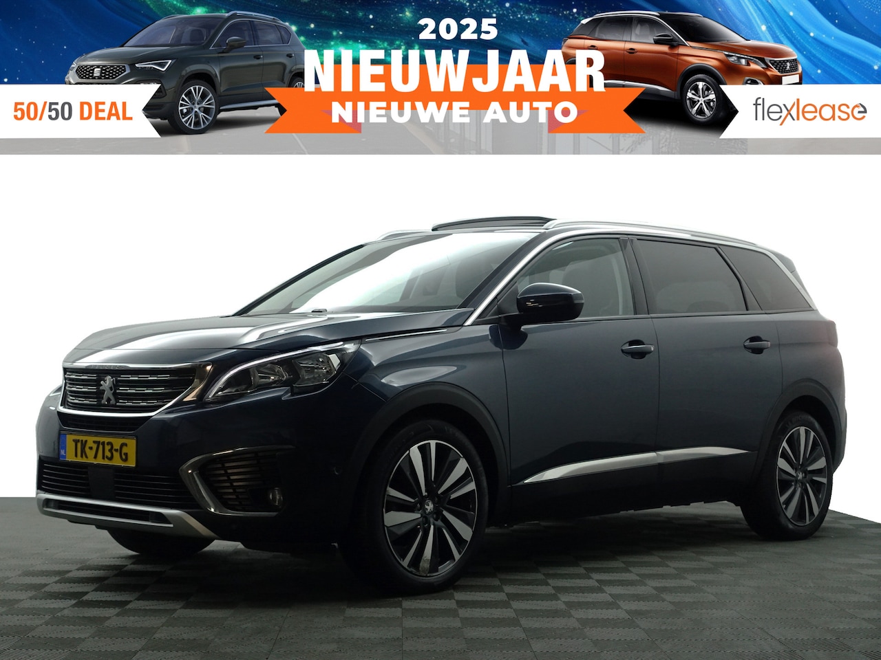 Peugeot 5008 - 1.2 PureTech Premium GT Line- 7 Pers, Panodak, Memory, Sfeerverlichting, 360 Camera, Lane - AutoWereld.nl