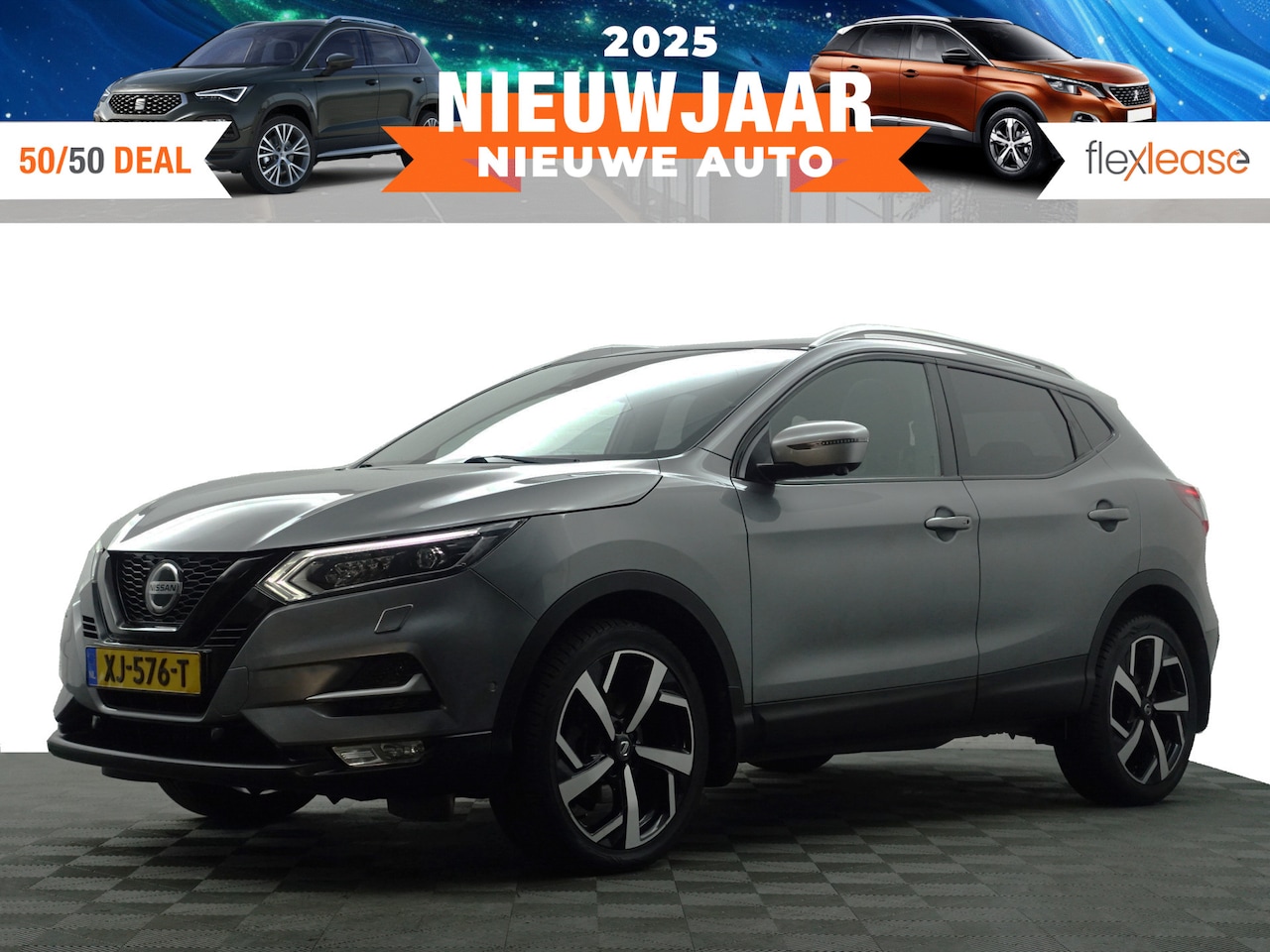 Nissan Qashqai - 1.2 Tekna + Design Leder Interieur, Panoramadak, Xenon Led, Bose Audio, Memory, Sfeerverli - AutoWereld.nl