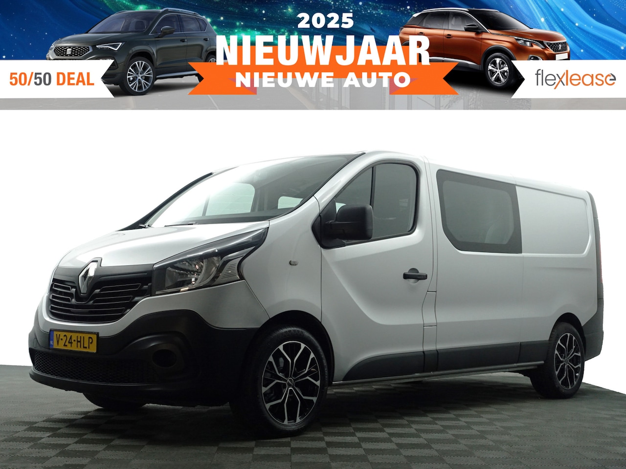 Renault Trafic - 1.6 dCi Euro 6 T29 L2 Luxe- Dubbele Cabine, 5/6 Pers, Keyless, Park Assist, Cruise, Clima - AutoWereld.nl