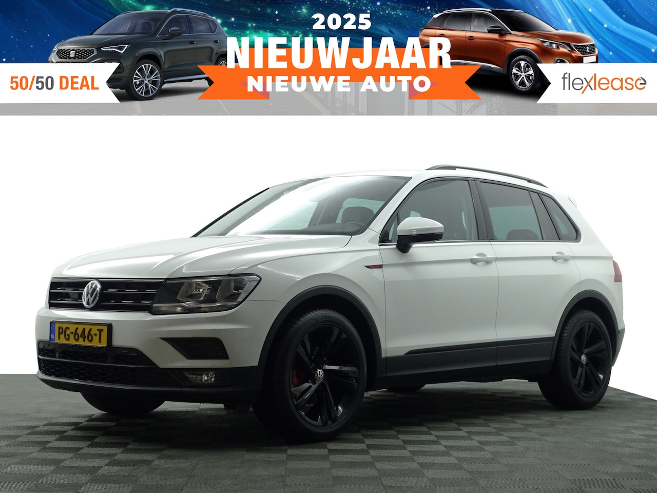 Volkswagen Tiguan - 1.4 TSI ACT R Line Aut- Sport Leder Interieur, Front Assist, Clima, Cruise - AutoWereld.nl