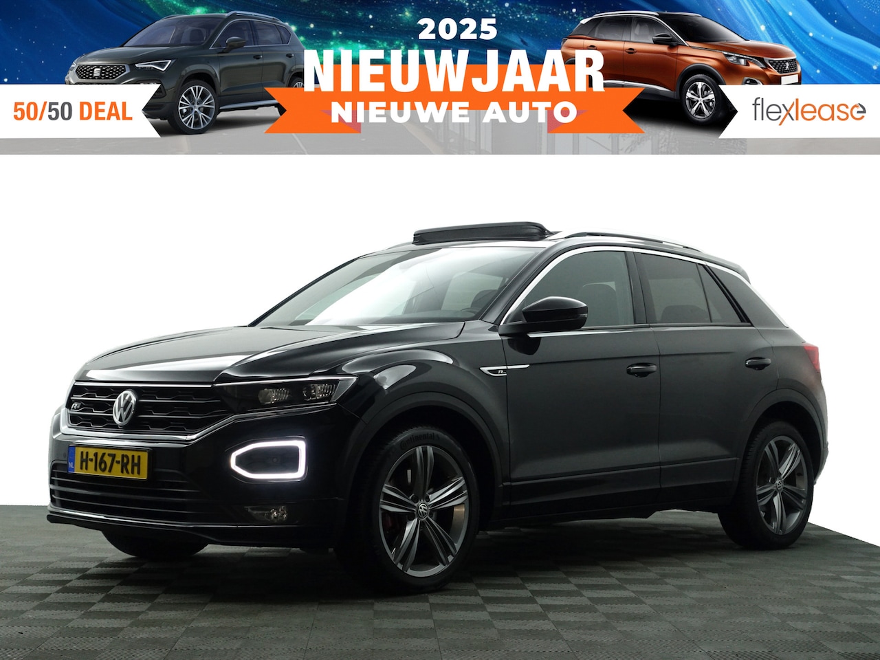 Volkswagen T-Roc - 1.5 TSI R Line Aut+ Panoramadak, Stuur/Stoelverwarming, Carplay, Keyless, Beats Audio, Sfe - AutoWereld.nl