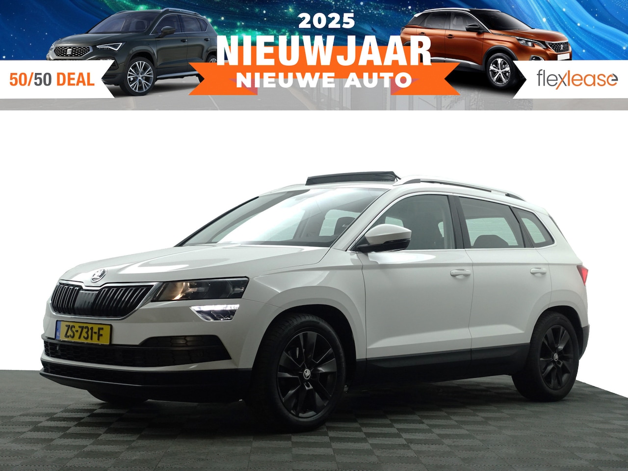 Skoda Karoq - 1.5 TSI ACT Sportline Business Aut- Panoramadak, Ada Cruise, Carplay, Park Assist, Trekhaa - AutoWereld.nl