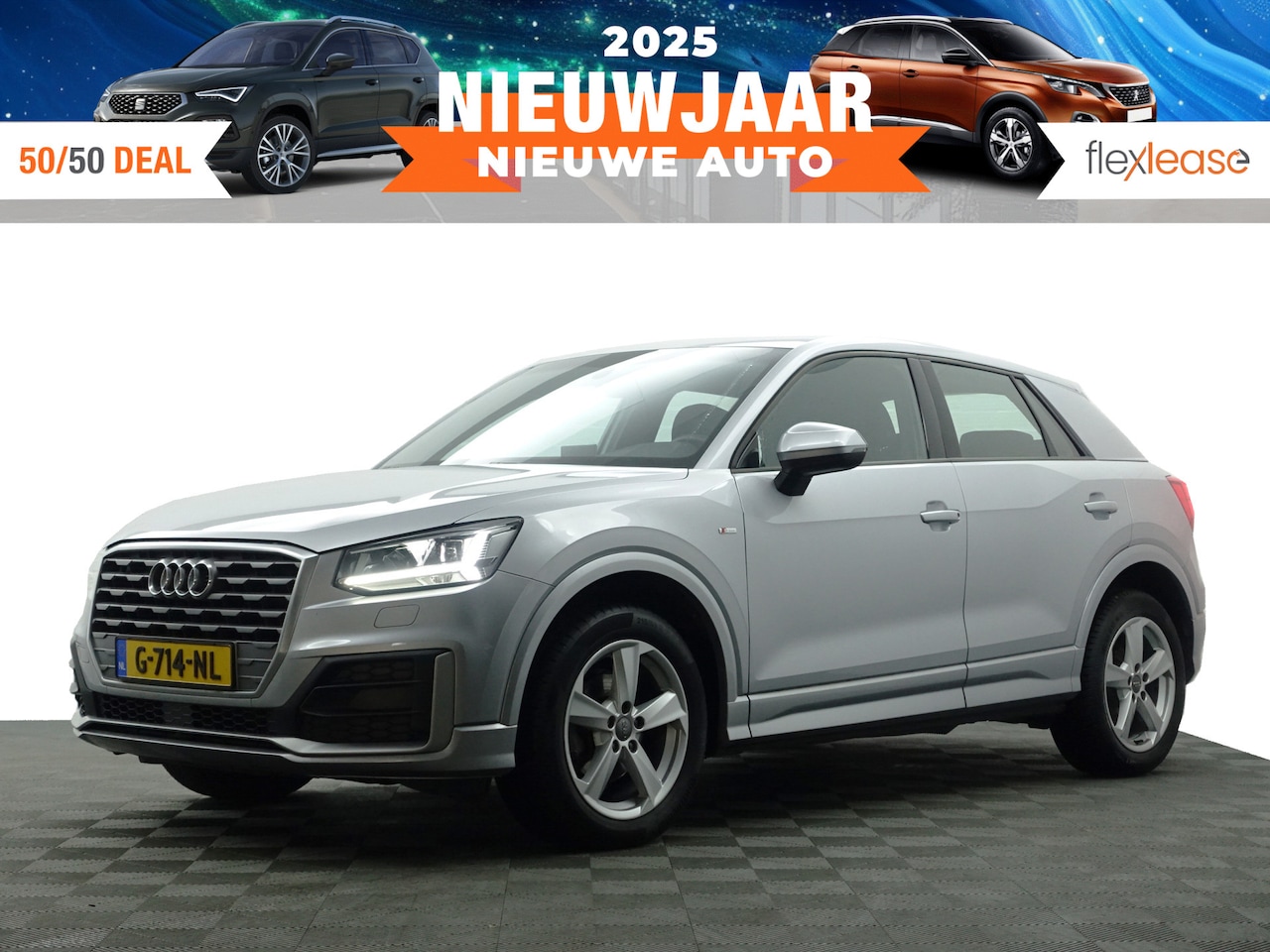 Audi Q2 - 35 TFSI 150pk S Line Aut- Xenon Led, Leder Sport Interieur, Afgevlakt S Stuur, Clima, Crui - AutoWereld.nl