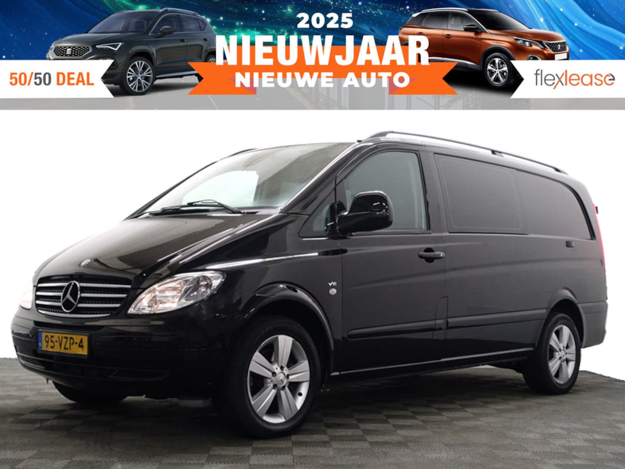 Mercedes-Benz Vito - 120 CDI V6 320 Avantgarde Aut- Dubbele Cabine, 5 Pers, Park Assist, Cruise - AutoWereld.nl