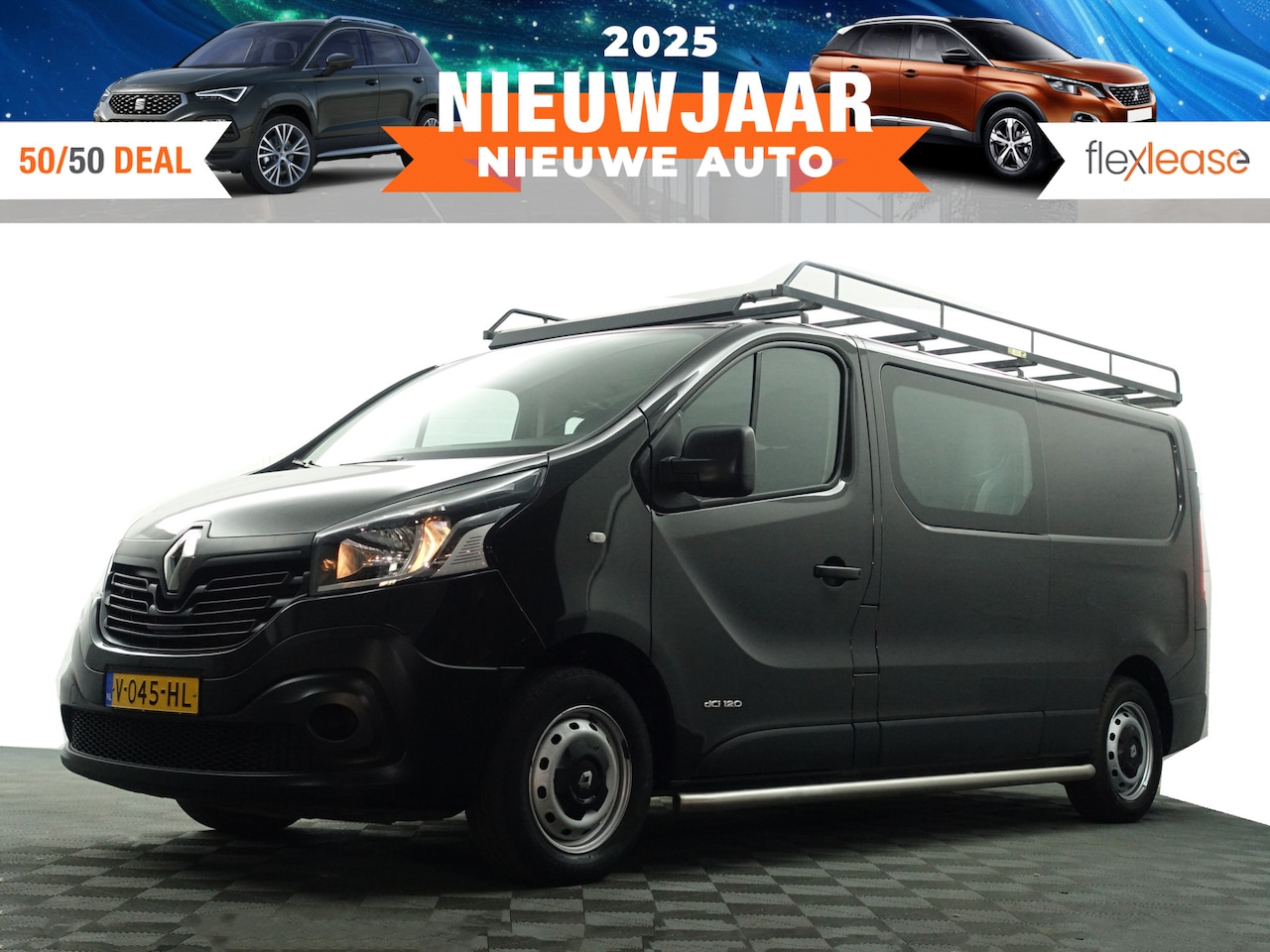 Renault Trafic - 1.6 dCi Euro 6 T29 L2 Comfort- Dubbele Cabine, 6 Pers, Imperiaal, Navi, Park Assist, Clima - AutoWereld.nl