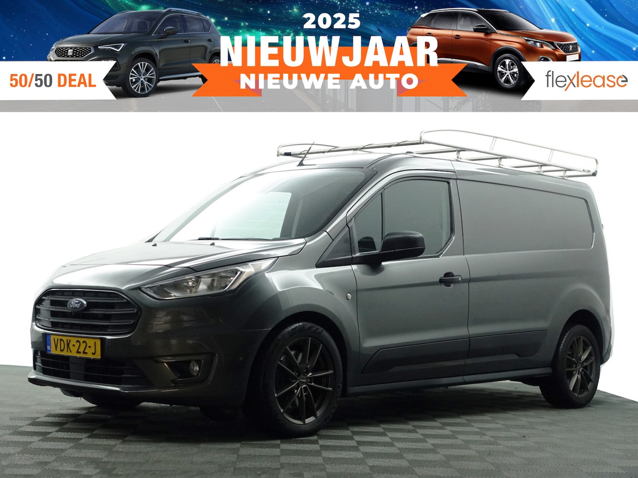 Ford Transit Connect - 1.5 EcoBlue Euro 6 L2 Aut- 3 Pers, Imperiaal, Camera, Navi, Park Assist, Cruise, Trekhaak - AutoWereld.nl