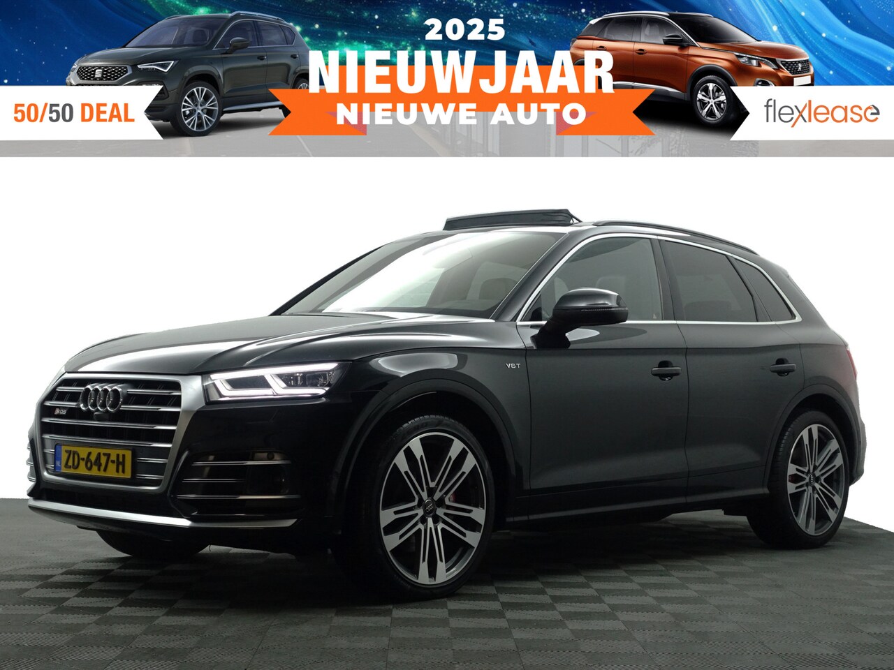 Audi Q5 SQ5 - 3.0 TFSI Quattro Pro Line Plus Aut- Design Sport Leder, Full Carbon, Head Up, Sfeerverlich - AutoWereld.nl