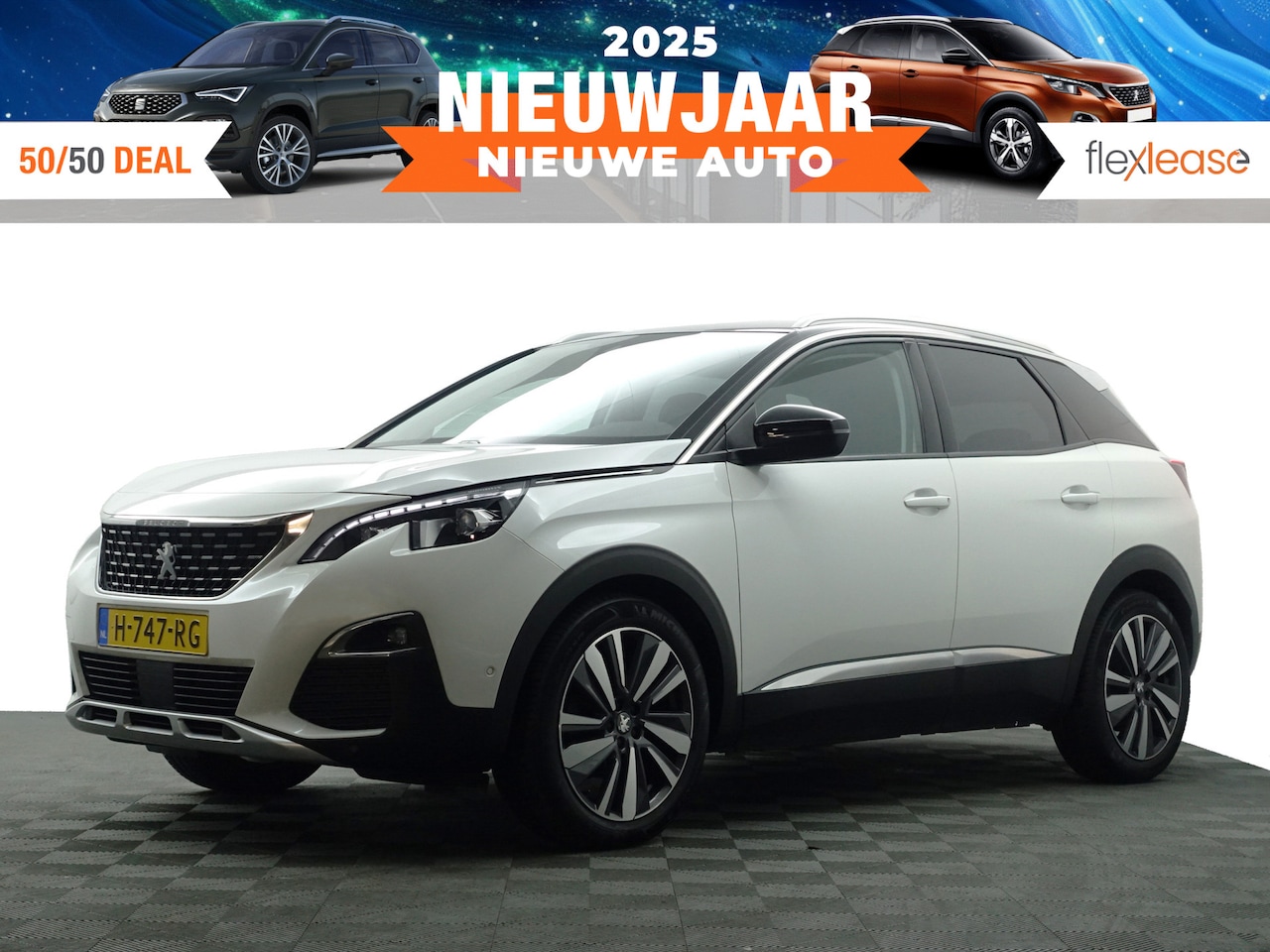 Peugeot 3008 - 1.2 PureTech Premium GT Line Aut- Two Tone, Carplay, Leder Interieur, 360 Camera, Ada Crui - AutoWereld.nl