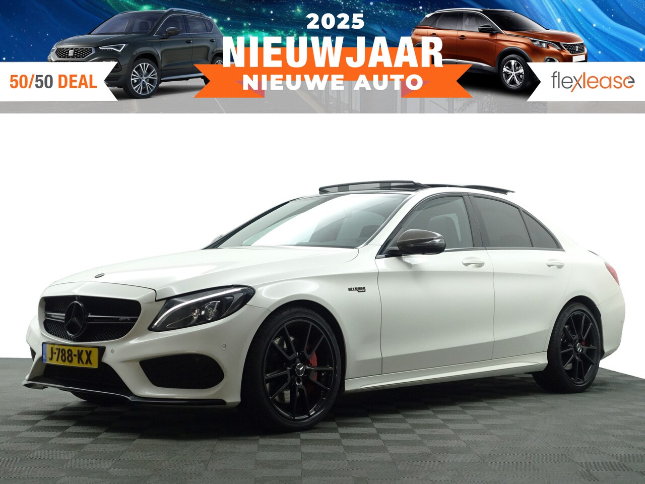 Mercedes-Benz C-klasse - 43 AMG 4MATIC Edition 1 Aut- Performance Interieur, Full Carbon, Panoramadak, Burmester, 3 - AutoWereld.nl