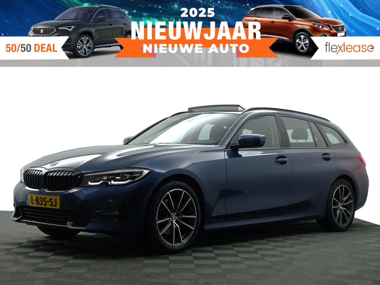 BMW 3-serie Touring - 320i M Sport Shadowline Aut- Panodak, Xenon Led, CarPlay, Sfeerverlichting, Keyless, Stand - AutoWereld.nl