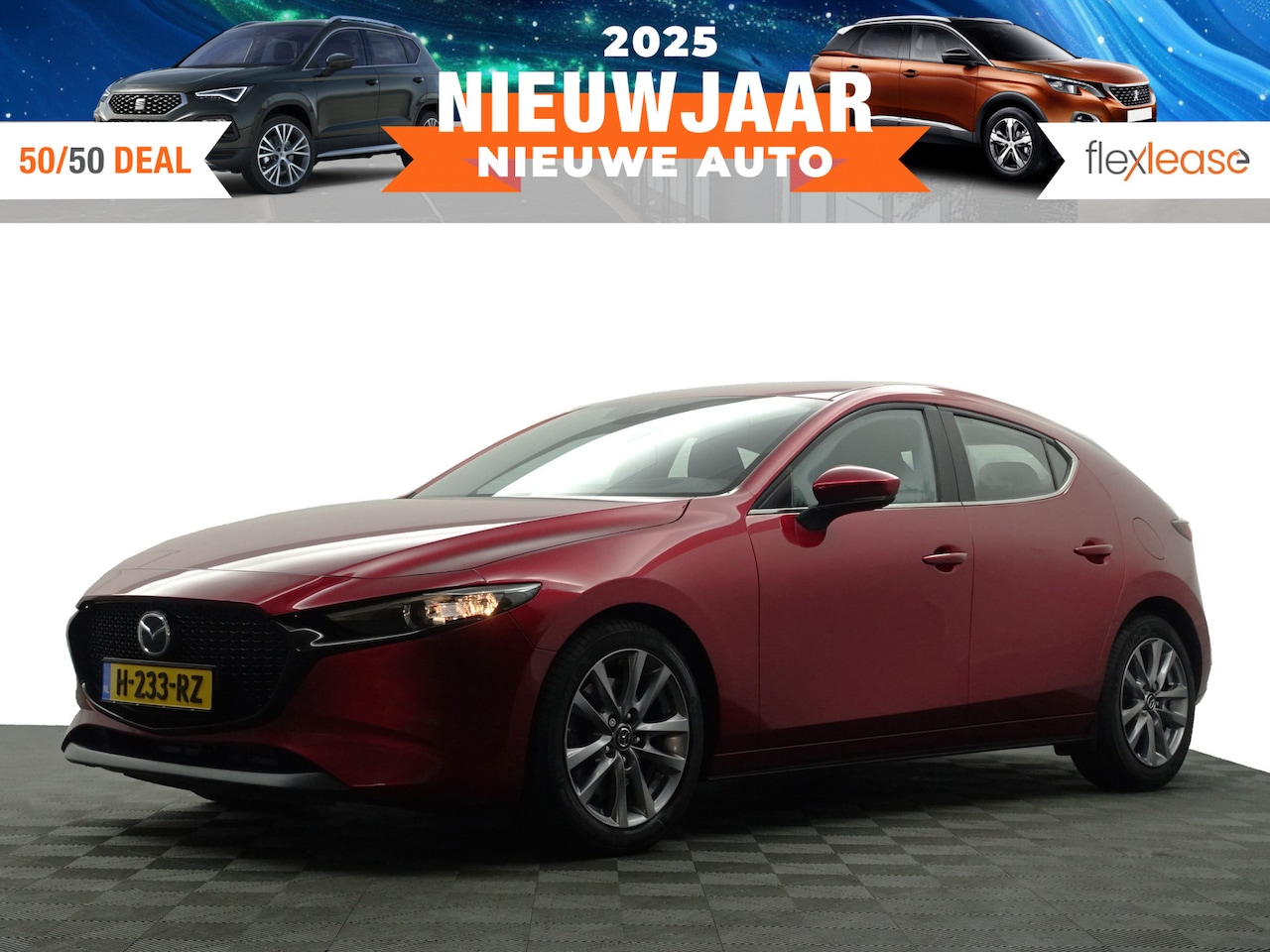 Mazda 3 - 2.0 e-SkyActiv-X M Hybrid 180 Park Assist, Xenon Led, Navi, Keyless, Virtual Cockpit, Clim - AutoWereld.nl