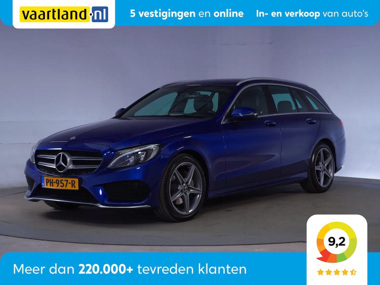 Mercedes-Benz C-klasse - 160 AMG Sport Edition [ Stoelverwarming Navi Leder] - AutoWereld.nl