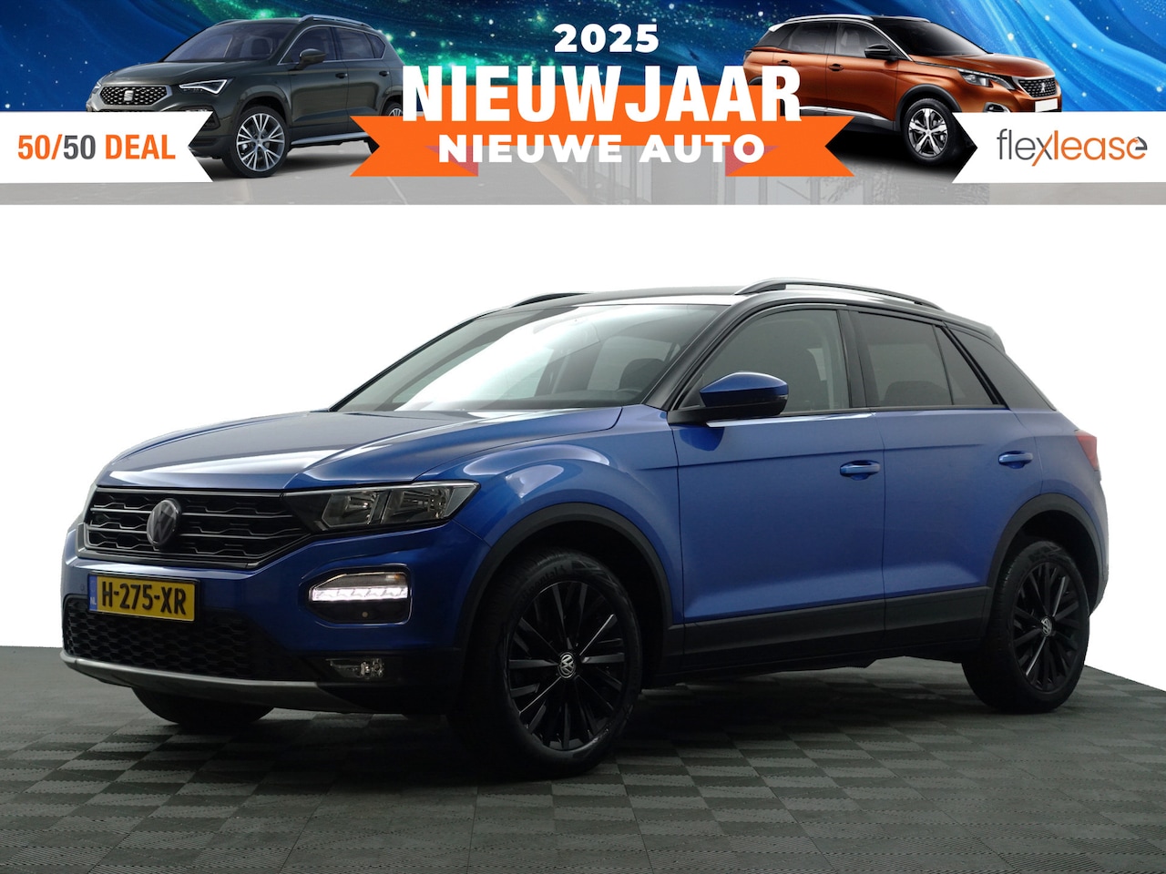 Volkswagen T-Roc - 1.0 TSI R Line- Two Tone, Carplay, Ada Cruise, Led, Park Assist, Clima, Sport Interieur - AutoWereld.nl